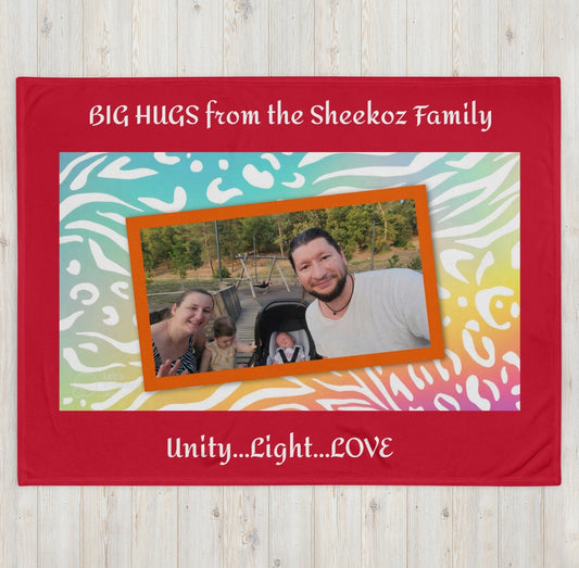 Sheekoz Family Unity,  Light, Love Throw Blanket