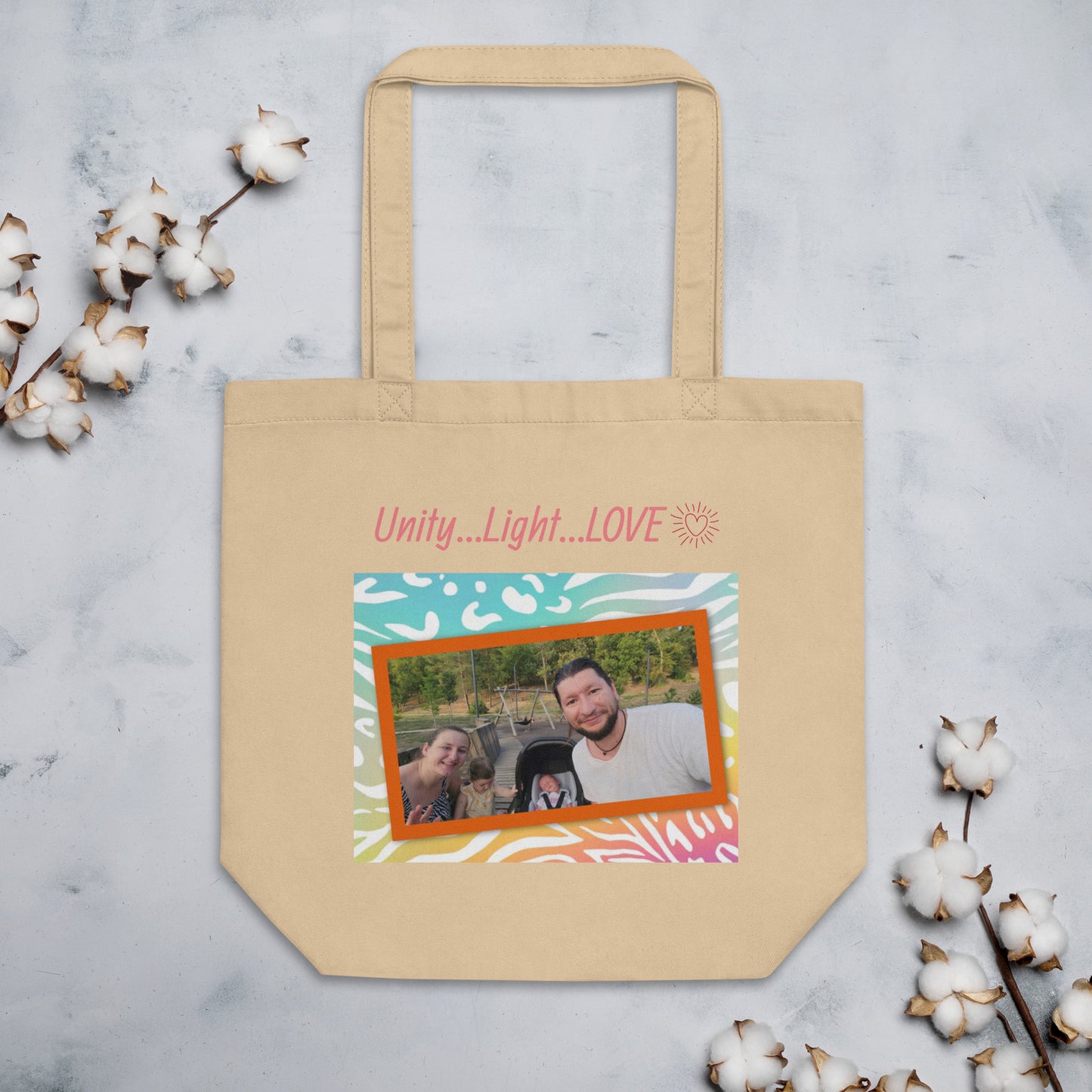 The Sheekoz Family Portrait Organic Cotton Eco Tote Bag