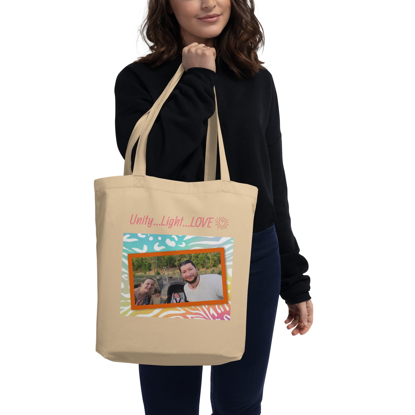 The Sheekoz Family Portrait Organic Cotton Eco Tote Bag