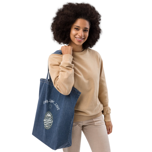 Team Adorables organic denim tote bag