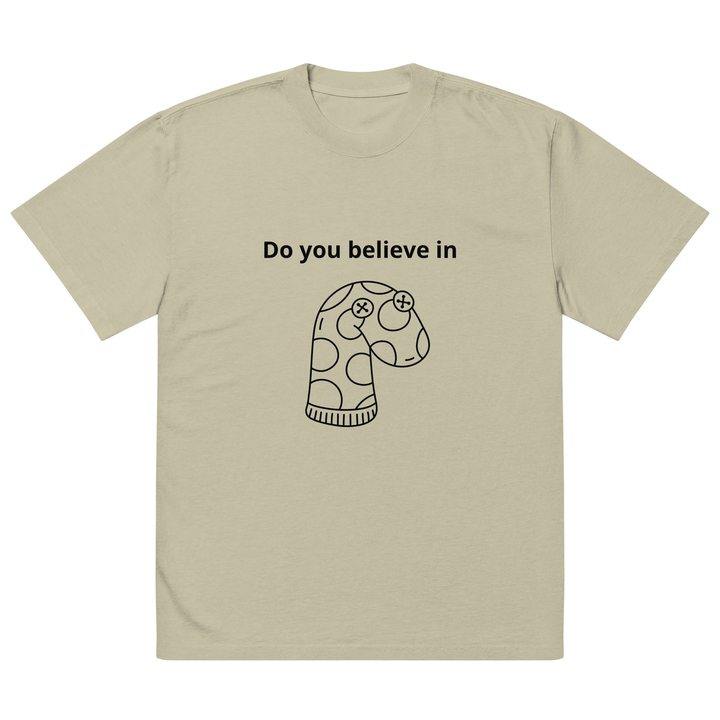 Do you Believe in Puppets? oversized faded t-shirt