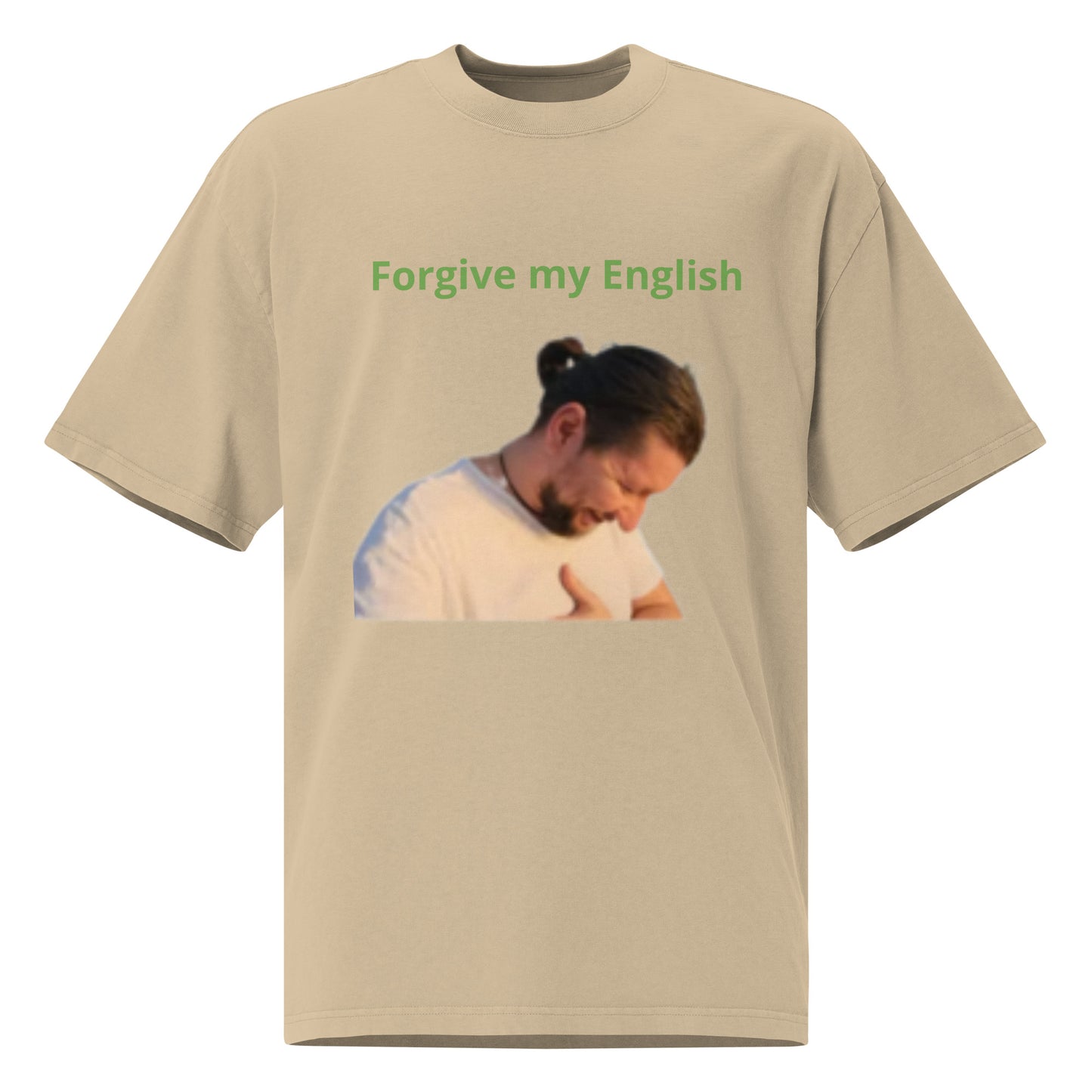 Dan "Forgive My English" oversized faded t-shirt