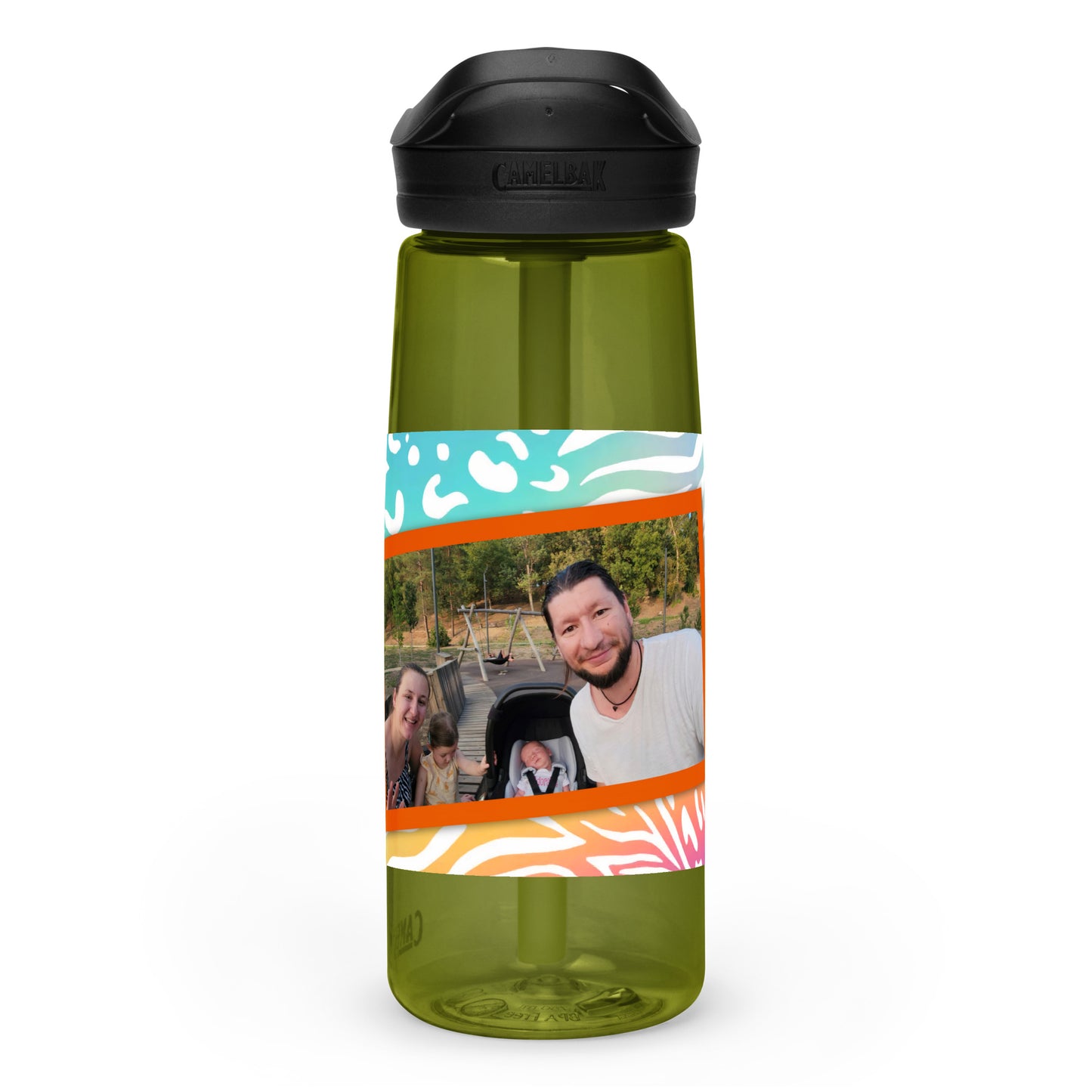 Sheekoz Family portrait sport water bottle