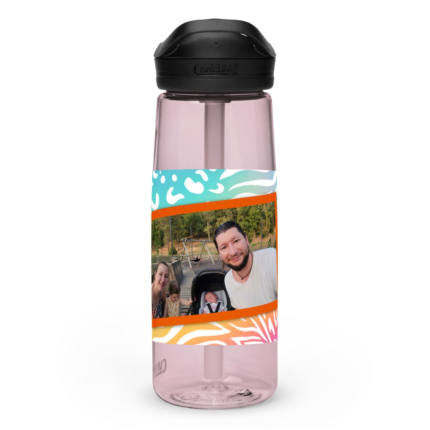 Sheekoz Family portrait sport water bottle