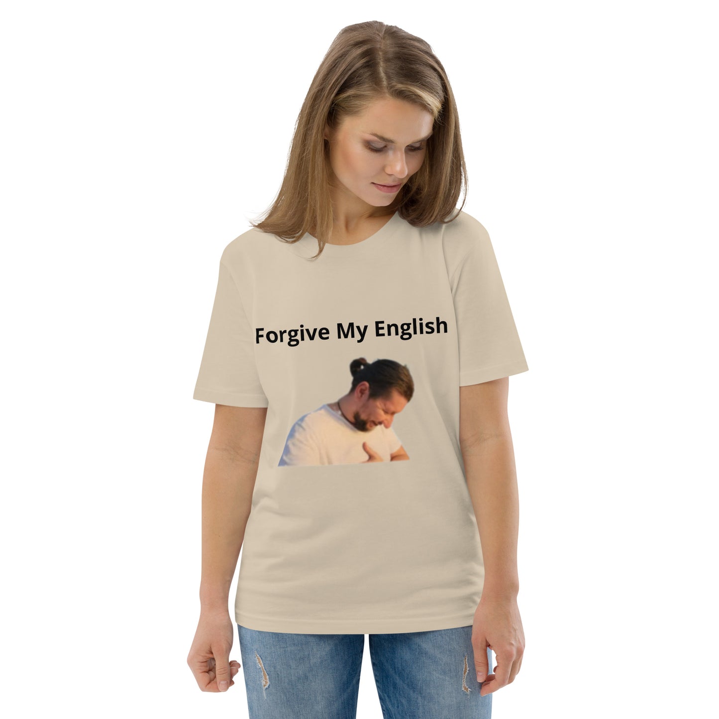 Dan "Forgive My English" Unisex organic cotton t-shirt