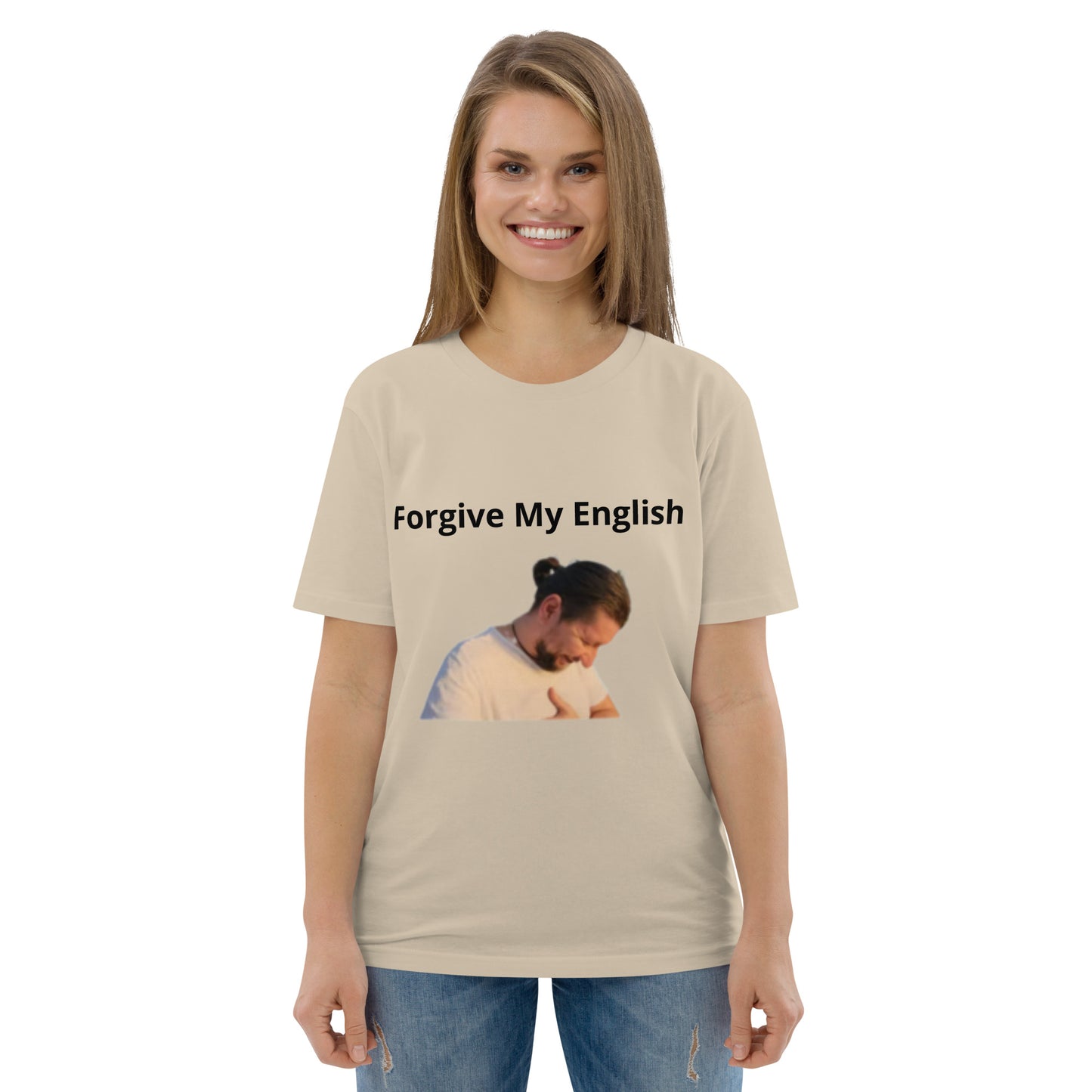 Dan "Forgive My English" Unisex organic cotton t-shirt