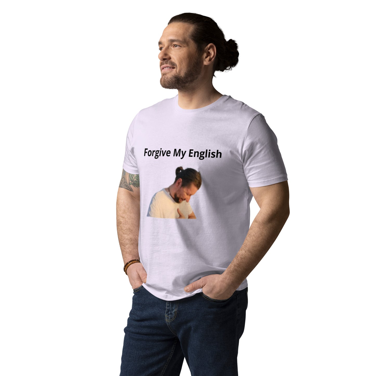 Dan "Forgive My English" Unisex organic cotton t-shirt